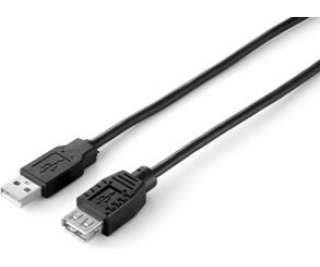 Kábel USB Equip USB-A - USB-A 5 m Czarny (128852)