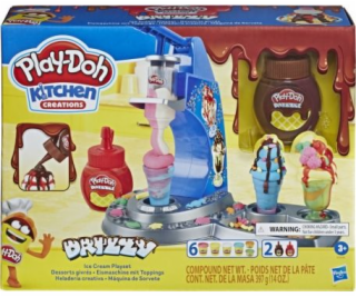 Play-Doh Drizzy Eismaschine mit Toppings, Kneten