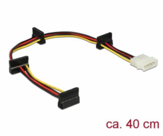 Delock Napájecí kabel Molex 4 pin samec > 4 x SATA 15 pin...