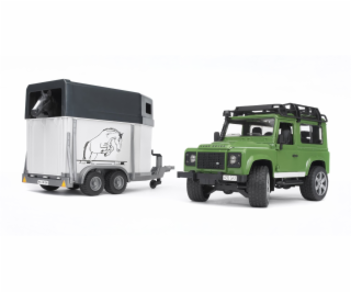 Land Rover Defender mit Pferdeanhänger, Modellfahrzeug