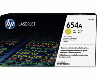 HP Toner 654A žlutá