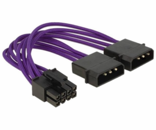 Delock 8pinový EPS -&gt; 2x 4pinový Molex 0,15m (83703)