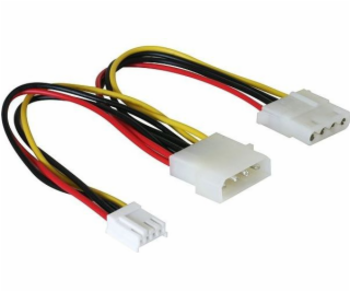 Delock Y-kábel napájací Molex 4pin samec > Molex 4pin sam...