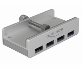 Delock Externí USB 3.0 Hub se 4 porty s pojistným šroubem