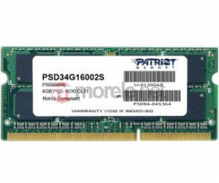 SO-DIMM 4 GB DDR3-1600, Arbeitsspeicher