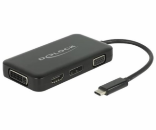 USB adaptér, USB-C Stecker > VGA + HDMI + DVI + DisplayPo...