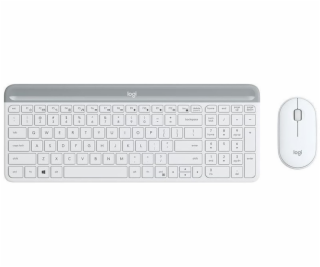 Logitech MK470 Slim Combo kabelloses Tastatur-Maus-Set, weiß