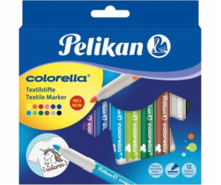 Pelikan Colorella fixy na látky 12 farieb