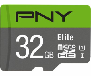 PNY Elite MicroSDHC 32 GB Class 10 UHS-I/U1 A1 V10 (P-SDU...