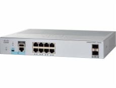 Catalyst C1000-8T-2G-L, 8x 10/100/1000 Ethernet ports, 2x 1G SFP and RJ-45 combo uplinks