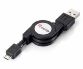 Kábel USB Equip USB-A - microUSB 1 m Czarny (128595)