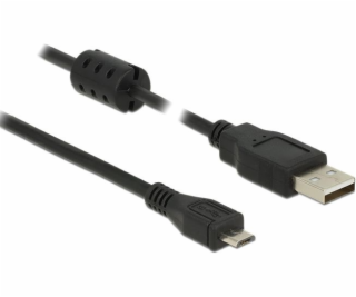 Kábel USB Delock USB-A - microUSB 3 m Czarny (84909)