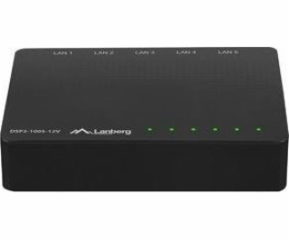 LANBERG SWITCH DSP2-1005-12V  (5-PORT  12V  1GB/S)