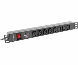 LANBERG POWER STRIP PDU RACK (1U  16A  8X IEC C13)