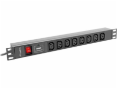 LANBERG POWER STRIP PDU RACK (1U  16A  8X IEC C13)