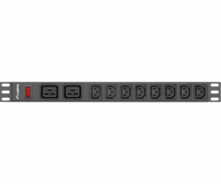 Listwa zasilająca Rack PDU 19 cali 1U 16A 2X C19 8X IEC C13 