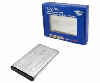 LogiLink 2.5"" Gehäuse für SATA-HDDs Alu USB3.0 stříbrná 