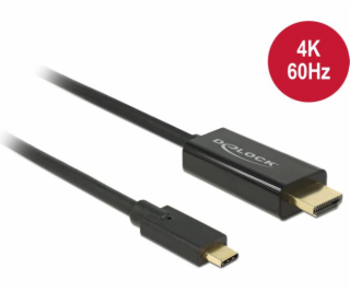  Kábel USB-C -> HDMI M/M 2m (tryb alternatívne DP) 4K 60Hz