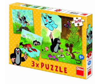 Puzzle Krtko a nohavičky 3x55 dielikov