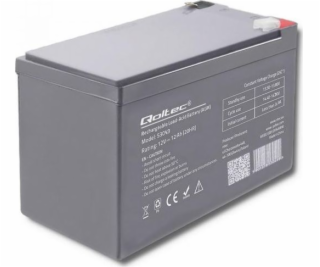 Qoltec 53049 AGM battery | 12V |  12Ah