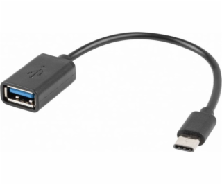 Adapter USB C(M)-USB-A (F)2.0 0.15M OTG Czarny 