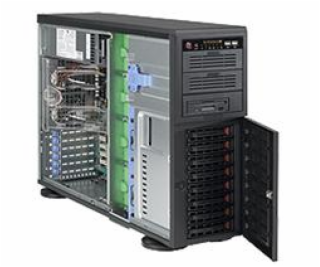 SUPERMICRO Tower/4U 8x 3,5"" HS SAS/SATA, 2x 5,25"", 1x 5...