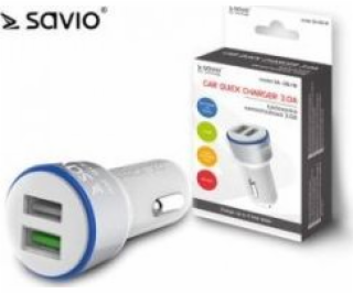 Savio Car Quick Charge charger Savio SA-06/W 3.0A  2xUSB