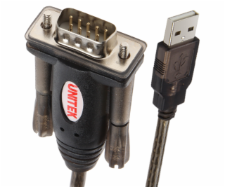 UNITEK Y-105 serial cable Black 1.5 m USB Type-A DB-9