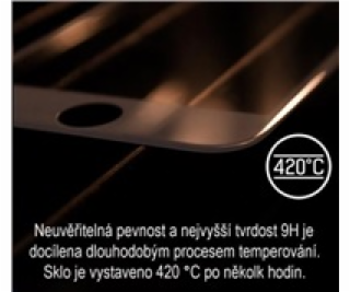 3mk tvrzené sklo HardGlass MAX pro Huawei P40, černá