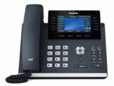 Yealink SIP-T46U IP telefon, 4,3  480x272 barevný, 2x RJ45 10/100/1000, PoE, 16x SIP, 2x USB, bez adaptéru