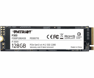 PATRIOT P300 128GB SSD / Interní / M.2 PCIe Gen3 x4 NVMe ...