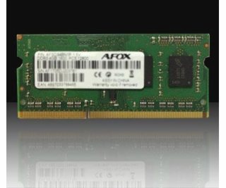 Pamäť notebooku AFOX SODIMM, DDR3, 4 GB, 1333 MHz, (AFSD3...