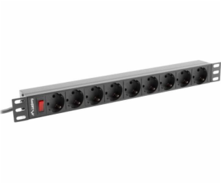 LANBERG RACK POWER STRIP 19  PDU 1U 9X SHUKO