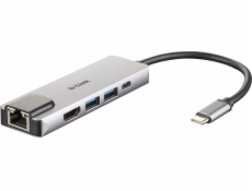 DUB-M520 USB-C Hub mit Ethernet und Powerdelivery, USB-Hub