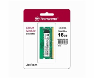 SODIMM DDR4 16GB 2666MHz TRANSCEND 1Rx8 2Gx8 CL19 1.2V