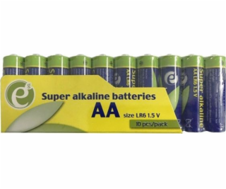 Gembird alkalická batéria Gembird LR6 AA 1,5V (10 ks)