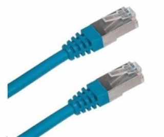 Patch kabel Cat6A, S-FTP - 0,5m, modrý