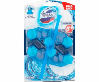 Domestos Power 5+ Blue Water Toilet Rim Block Ocean 2x53g