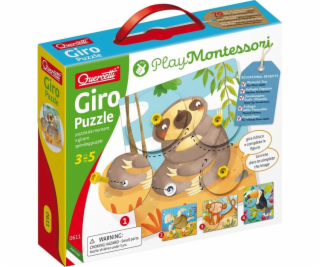 Quercetti Montessori zvieracie puzzle Giro 0611