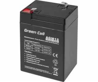 Batéria Green Cell Agm Vrla 6V/4Ah (AGM15)