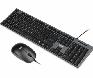 Keyboard + mouse Set IBOX IKMS606 (USB 2.0; (US); black c...