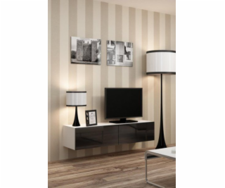 Cama TV stand VIGO 140 30/140/40 white/black gloss