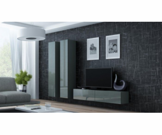 Cama TV stand VIGO 140 30/140/40 grey/grey gloss