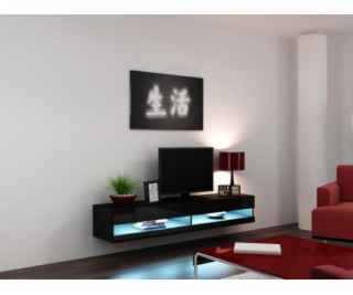 Cama TV stand VIGO NEW 30/180/40 black/black gloss