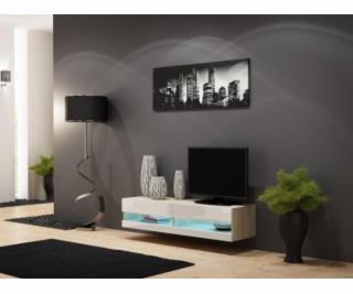 Cama TV stand VIGO NEW 30/140/40 sonoma/white gloss