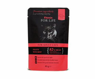 Fitmin FFL cat pouch adult beef 85g