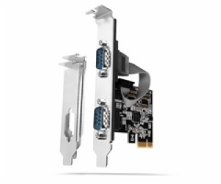 AXAGON PCEA-S2N, PCIe řadič - 2x sériový port (RS232) 250...