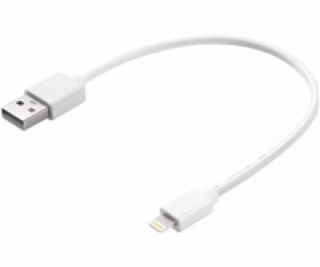 Sandberg datový kabel USB-A -> Lightning, délka 0,2 m, bílá