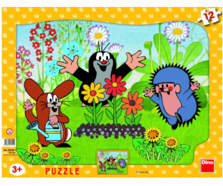 Puzzle Krtko záhradník 12 dielikov