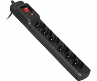 Activejet COMBO 6GN 3M black power strip with cord